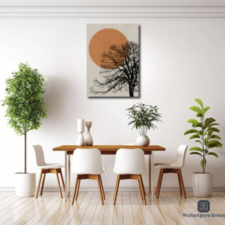 urban minimalist silhouette art on canvas art in Kenya