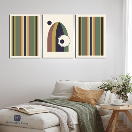 Abstract 483 Set Canvas Art