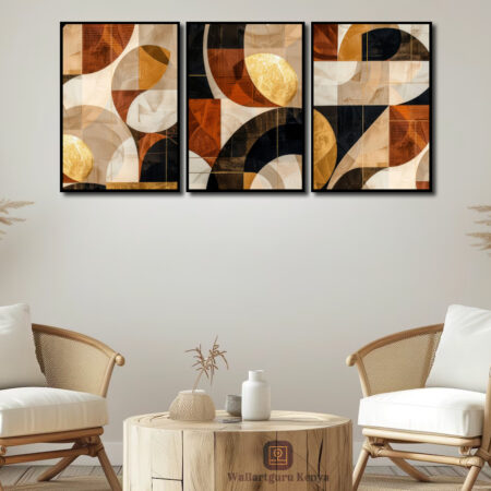 A beige brown black canvas set of three available for sale in Nairobi Kenya