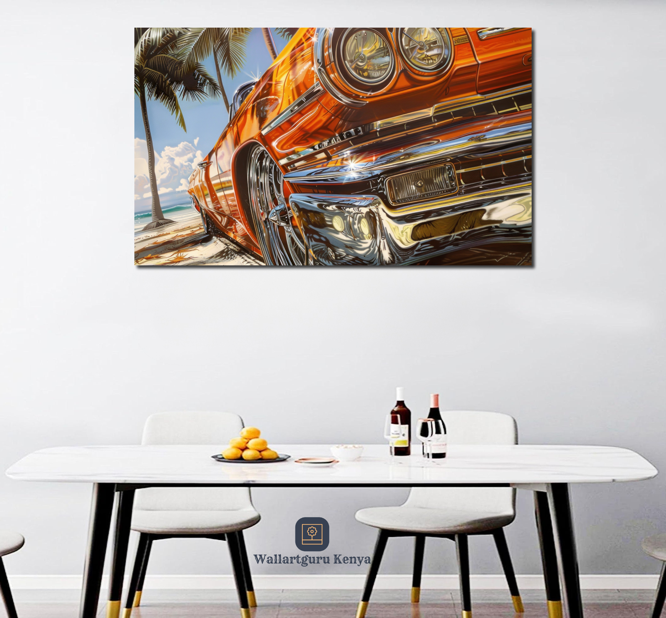 Vintage Car on the beach