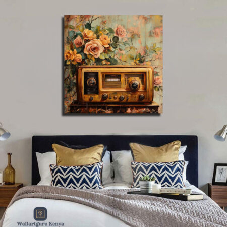 Vintage Lullaby Radio Canvas Art