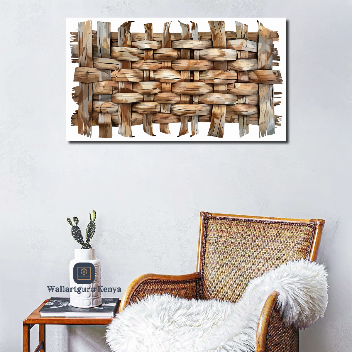 Woven Papyrus Abstract
