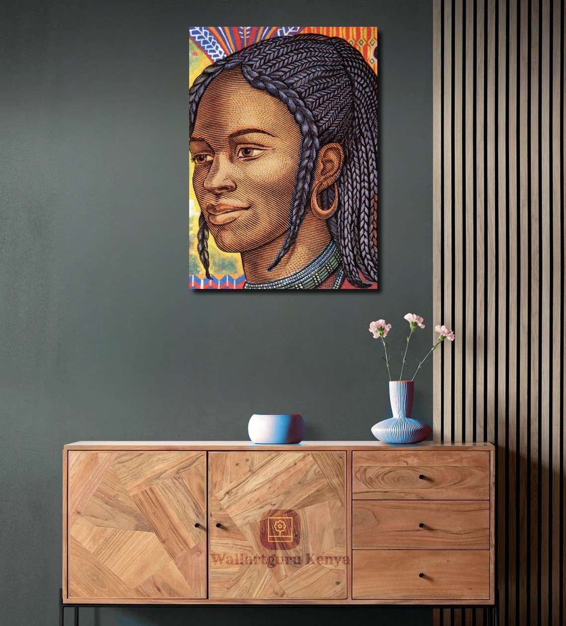 African Woman Braids