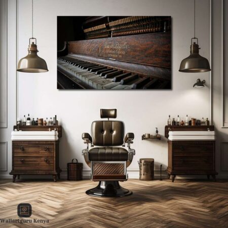 Brown Vintage Piano Canvas Art