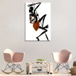 Dancing African warrior