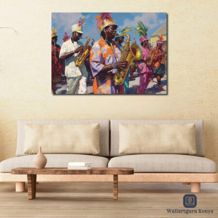 African-Matching-Band Canvas Art