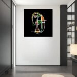 Black Minimalist Line art