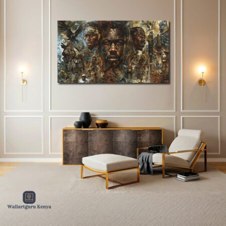 Heroes Abstract Canvas Art