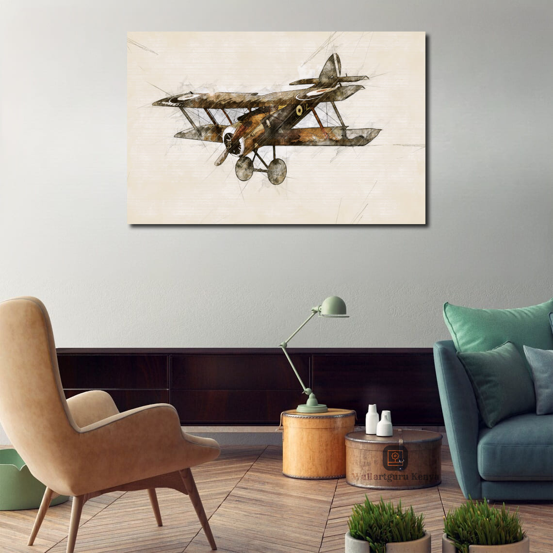 Minimal vintage plane