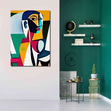 Modern Geometric Cubism Canvas Art