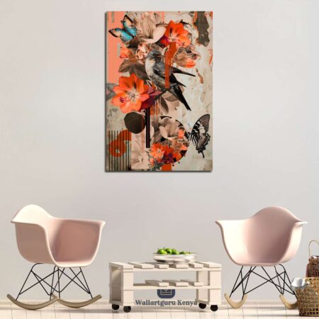 Nature Aesthetics Collage Canvas Art