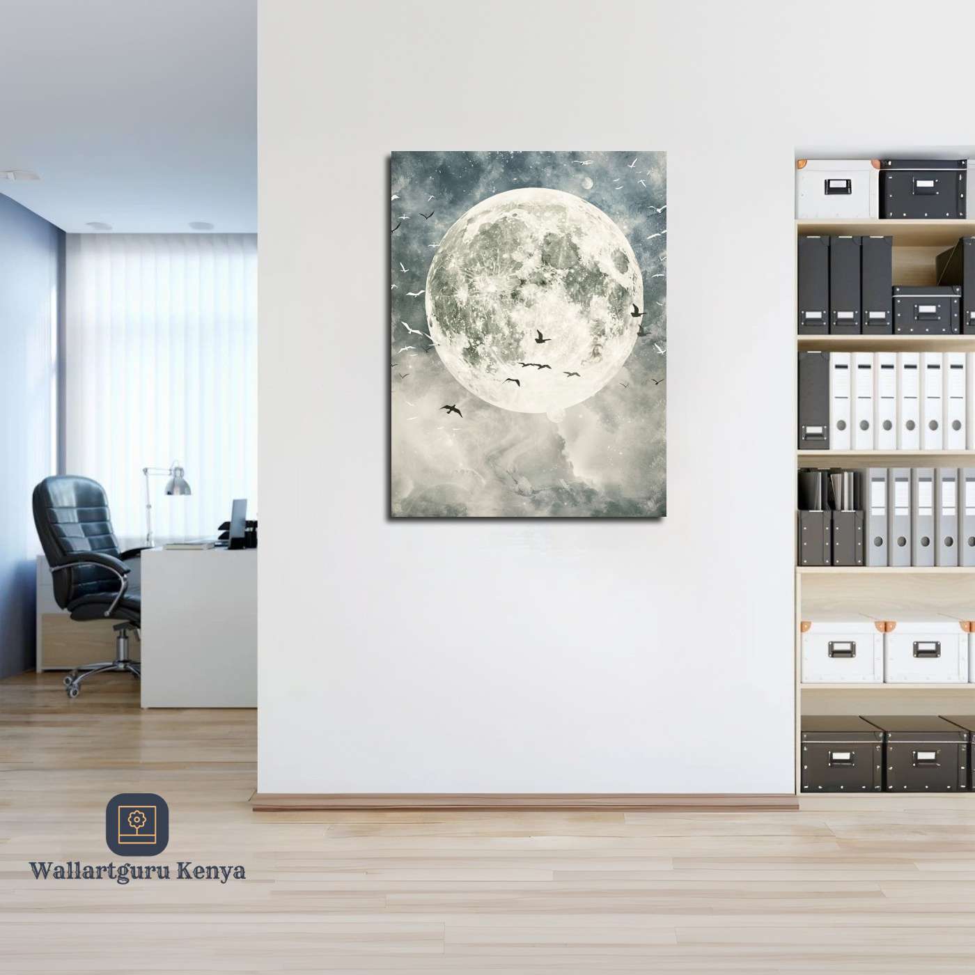 Stunning moon abstract