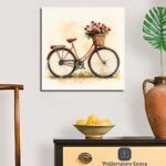 Vintage floral bicycle