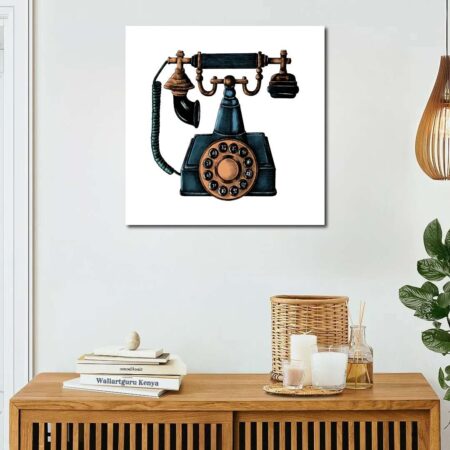Vintage telephone Canvas Art
