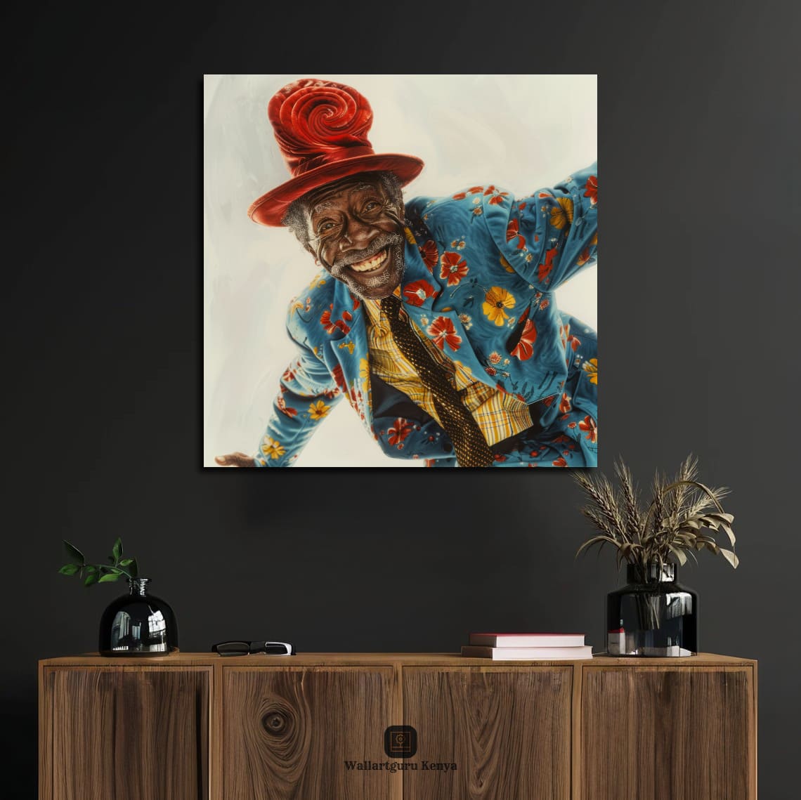 Fly-Grandpa Canvas Art