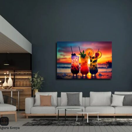 Sunset-Cocktails Canvas Art