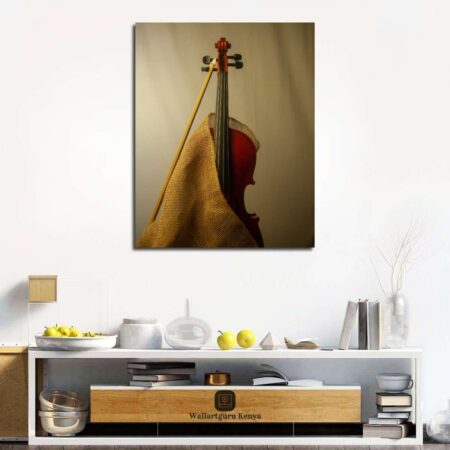 Veiled Violin Canvas Art