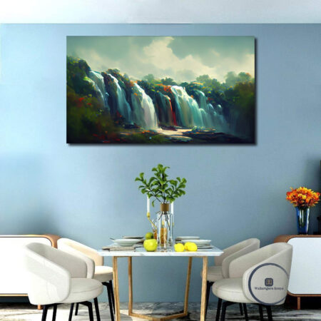 Wild Waterfall Landscape Canvas Art