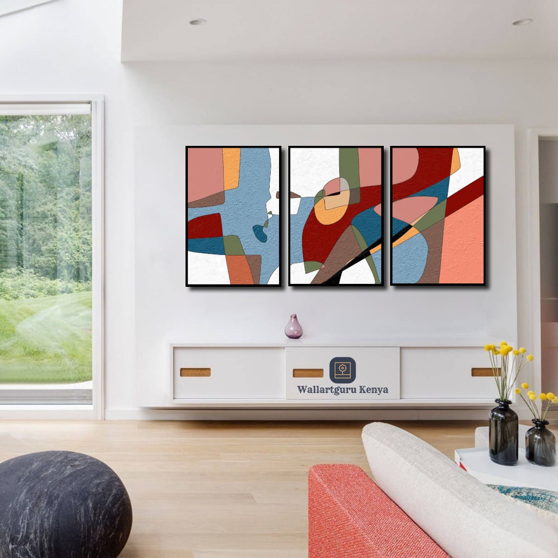 Abstract 729 Set Canvas Art