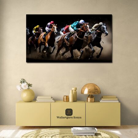 The Horse Racing Canvas Art