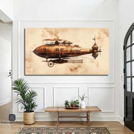 Vintage Space Craft Canvas Art