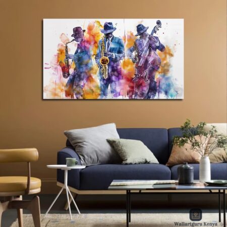 Watercolor Band Canvas Art
