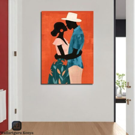 The-Silhouette-Love Canvas Art