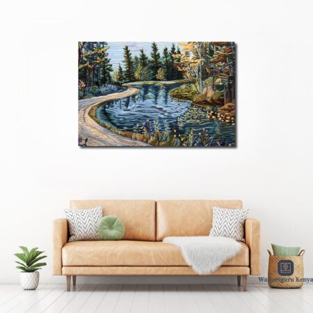 A Nature Flow Abstract Canvas Art