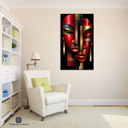 Ruby-Gold-Mask-Canvas-Art