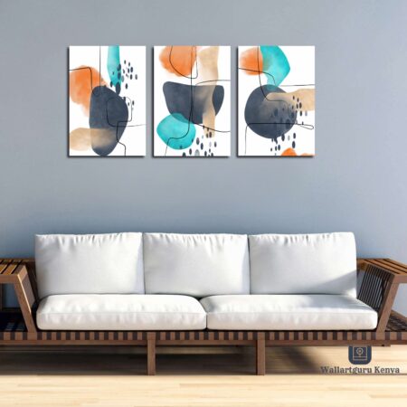 Abstract 801 Canvas Art Set