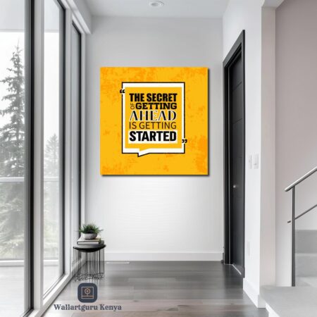 Getting Started Quote Canvas Art