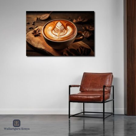 Patterned-Coffee Canvas Art