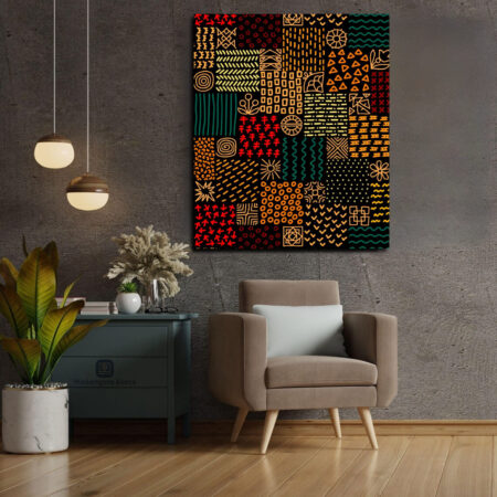 Tribal 156 Khanga Canvas Art