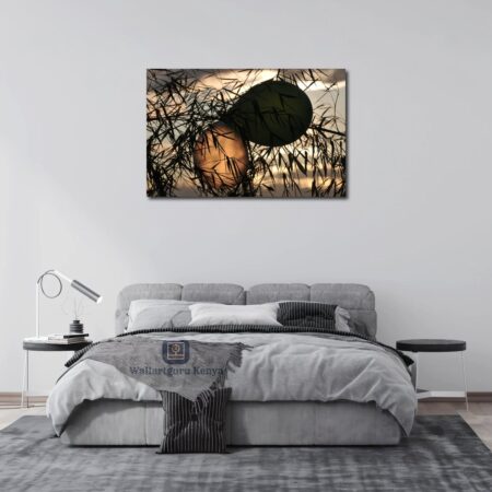 Leaves Silhouette Canvas Art