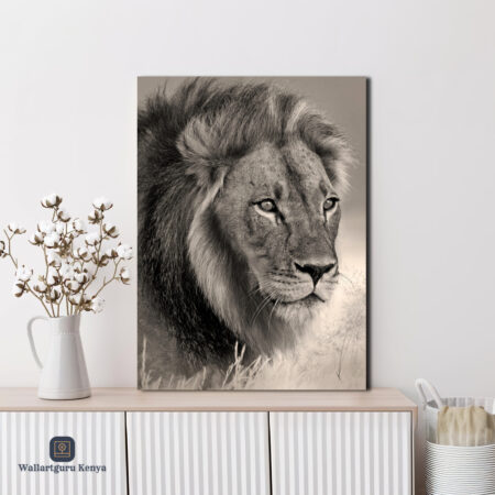 Lion Portrait Canvas Art