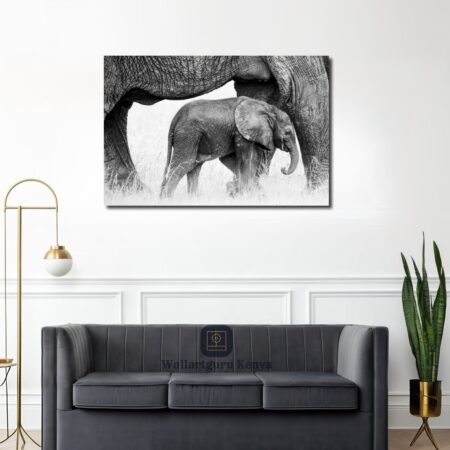 Baby Elephant Canvas Art