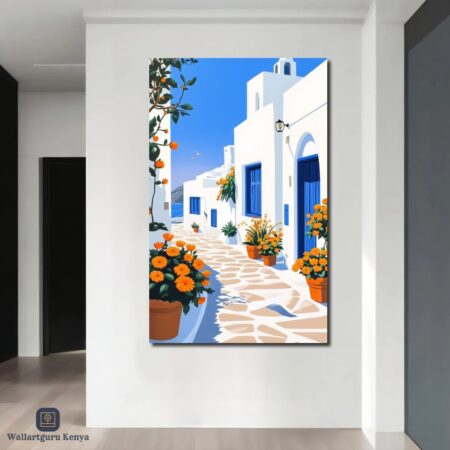 Floral Street Canvas Art