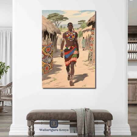 Maasai Model Canvas Art