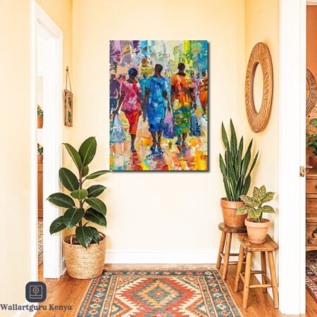 Market Walk Canvas Art