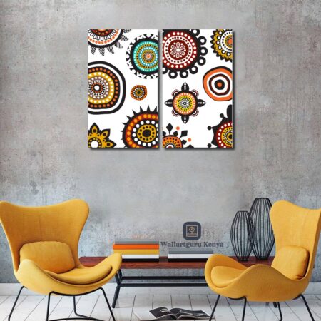Tribal 180 Pair Canvas Art