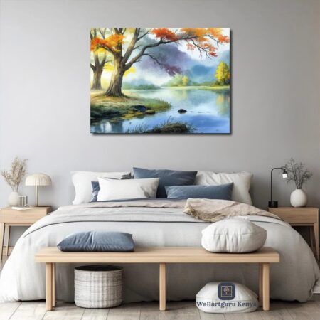 River Bank Canvas Art