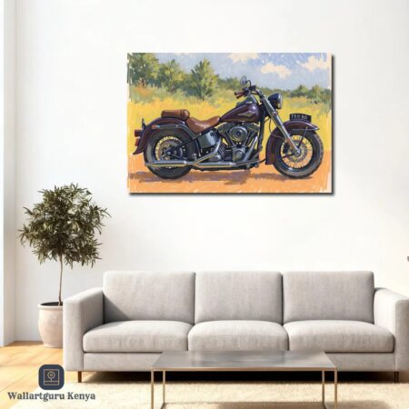 Vintage Harley Davidson Canvas Art