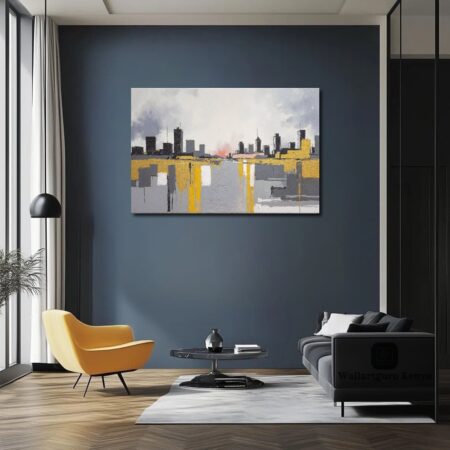 Abstract 972 City Canvas Art