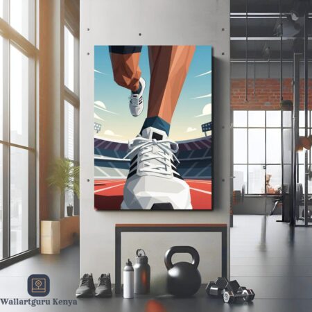 Gym Runner Canvas Art
