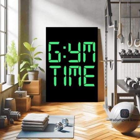 Gym Time Canvas Art